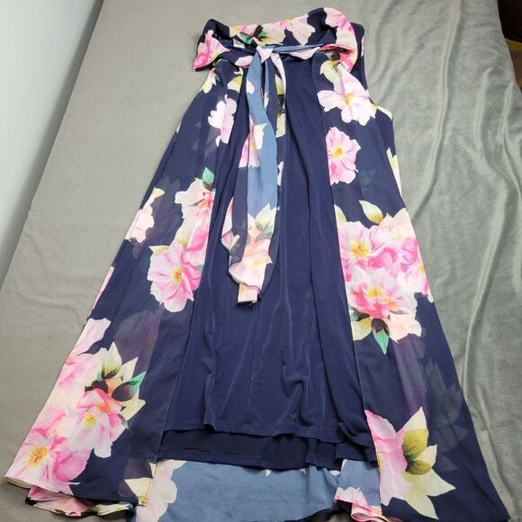 Floral Sleeveless Maxi Dress By Signature Robbie Bee XL Polyester & Spandex N - Picture 6 of 12